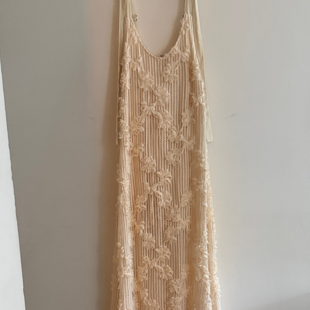 En Saison Cream Floral Lace Dress